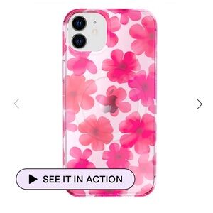 Velvet Caviar iPhone 12 Cherry Blossom Clear MagSafe Case EUC